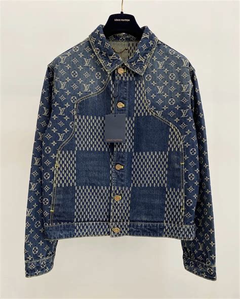 lv blue jean jacket|Lv monogram denim jacket.